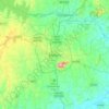 Topografische kaart Mysuru, hoogte, reliëf