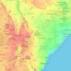 Topografische kaart Kenia, hoogte, reliëf