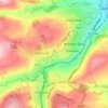 Topografische kaart Cackleshaw, hoogte, reliëf