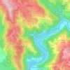 Topografische kaart Le Moulinot, hoogte, reliëf