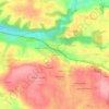 Topografische kaart Beg Meil, hoogte, reliëf
