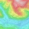 Topografische kaart Stolzalpe, hoogte, reliëf