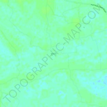 Topografische kaart Surat, hoogte, reliëf