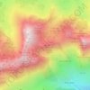Topografische kaart Alto los Riegos, hoogte, reliëf
