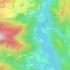 Topografische kaart la Rodonella, hoogte, reliëf