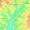 Topografische kaart Jonestown, hoogte, reliëf