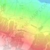 Topografische kaart Honoka'a, hoogte, reliëf