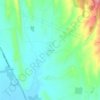 Topografische kaart Hocalar, hoogte, reliëf