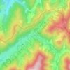 Topografische kaart Oberprechtal, hoogte, reliëf