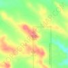 Topografische kaart Gardner Butte, hoogte, reliëf