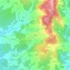 Topografische kaart Vide, hoogte, reliëf