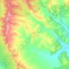 Topografische kaart Çıralı, hoogte, reliëf