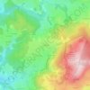 Topografische kaart Le Tracollet, hoogte, reliëf