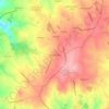 Topografische kaart Aldeia Galega, hoogte, reliëf