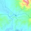 Topografische kaart 南章, hoogte, reliëf