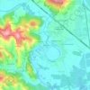 Topografische kaart Göttling, hoogte, reliëf