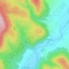 Topografische kaart Peña Hendida, hoogte, reliëf