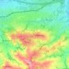 Topografische kaart Gońska Łąka, hoogte, reliëf