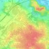 Topografische kaart Poitou, hoogte, reliëf