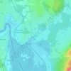 Topografische kaart Lukasedt, hoogte, reliëf