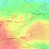 Topografische kaart Cardeston, hoogte, reliëf