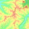 Topografische kaart Sligo, hoogte, reliëf