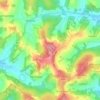 Topografische kaart Hundseck, hoogte, reliëf