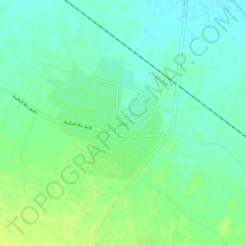 Topografische kaart Ghutti, hoogte, reliëf