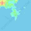 Topografische kaart Colongcogong, hoogte, reliëf