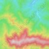 Topografische kaart Montnegre, hoogte, reliëf