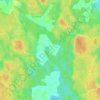 Topografische kaart Kaunaa, hoogte, reliëf