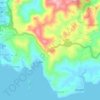 Topografische kaart Lagundi, hoogte, reliëf