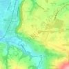 Topografische kaart Wachtberg, hoogte, reliëf