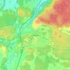 Topografische kaart Skogstorp, hoogte, reliëf