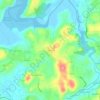 Topografische kaart Setién, hoogte, reliëf