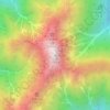 Topografische kaart Mount Kita, hoogte, reliëf