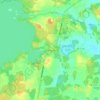Topografische kaart Svanberga, hoogte, reliëf