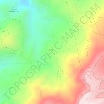 Topografische kaart MORCA, hoogte, reliëf