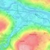 Topografische kaart Swalwell, hoogte, reliëf