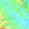 Topografische kaart Ponijevo, hoogte, reliëf