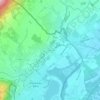 Topografische kaart Vésenex, hoogte, reliëf