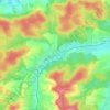 Topografische kaart Wollmetshofen, hoogte, reliëf