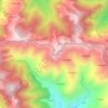 Topografische kaart Kanatal, hoogte, reliëf