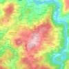 Topografische kaart Facho, hoogte, reliëf