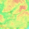 Topografische kaart Wheaton, hoogte, reliëf