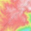 Topografische kaart Sierra de Pie de Palo, hoogte, reliëf