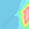 Topografische kaart Tanjung Jaga, hoogte, reliëf