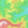Topografische kaart Conduzorgues, hoogte, reliëf