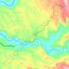 Topografische kaart Obat, hoogte, reliëf