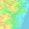 Topografische kaart Camaragibe, hoogte, reliëf